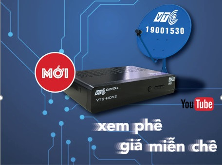 Xem truyền hình số vệ tinh VTC chỉ 50.000 đồng từ tháng 12