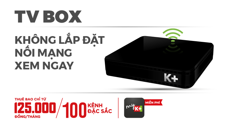 K+ TV Box - Xem K+ qua Internet wifi 